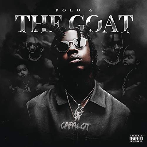 Polo G album cover featuring the artist with sunglasses and horns.