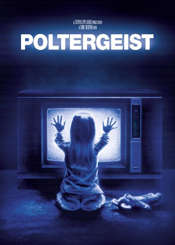 “Poltergeist” DVD cover: girl facing a glowing television screen.