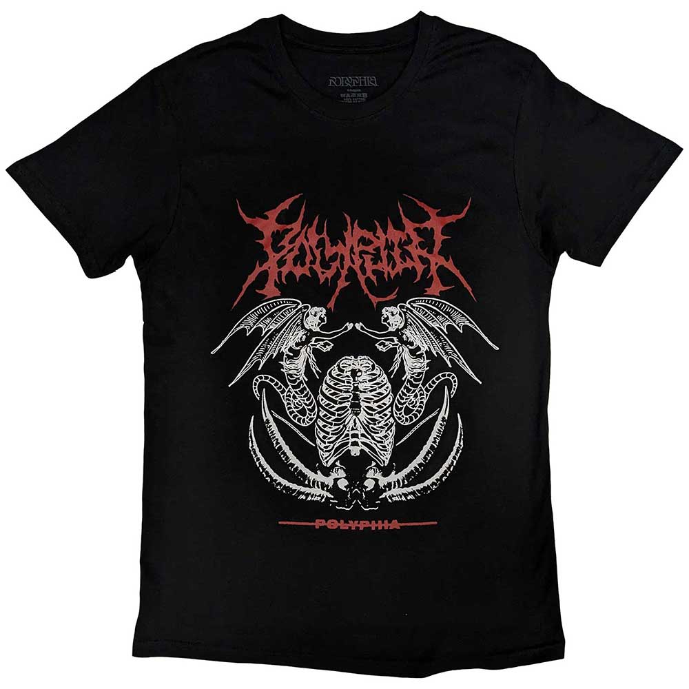 Black unisex t-shirt featuring the Polyphia Ritual graphic design on the front.