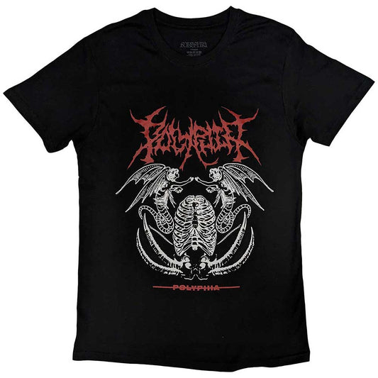 Black unisex t-shirt featuring the Polyphia Ritual graphic design on the front.