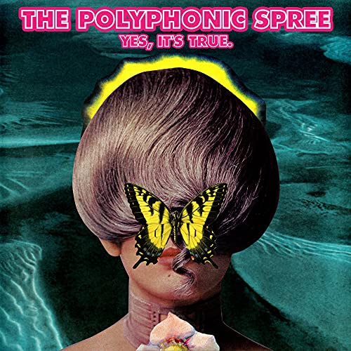 CD cover for The Polyphonic Spree’s “Yes, It’s True” with butterfly imagery.
