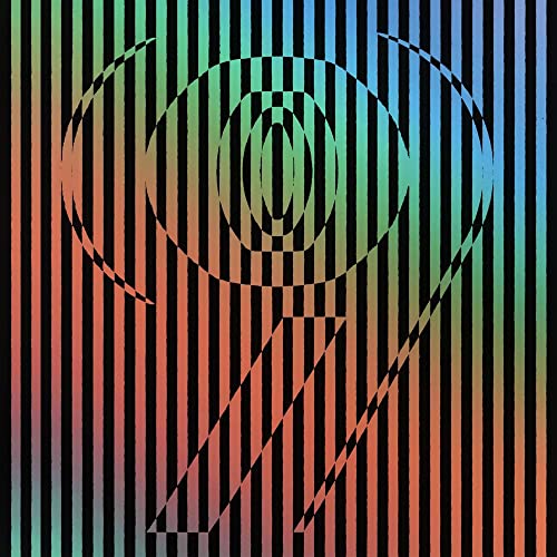 Album cover featuring the number 9 in a rainbow gradient with vertical black stripes.