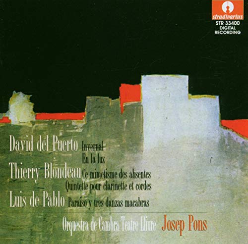 CD cover with abstract painting of a town and composer names.