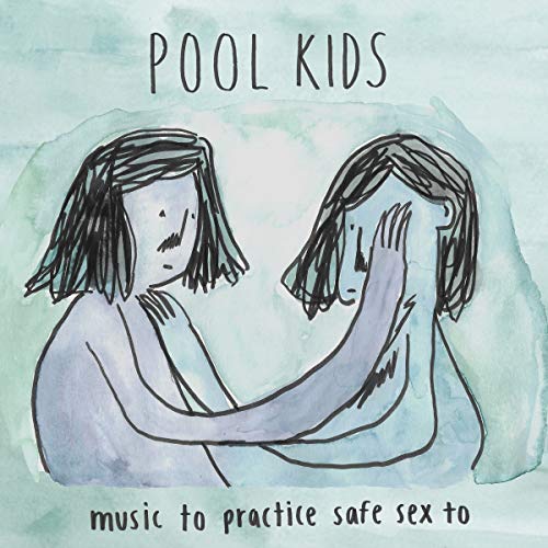 Watercolor illustration of two figures facing each other, album cover art.