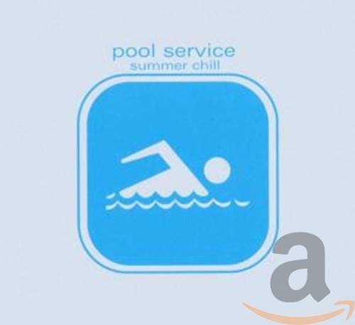 CD cover for "Pool Service - Summer Chill" with a swimmer icon.