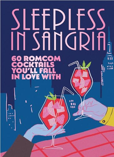 Book cover with hands holding sangria glasses against a city skyline.