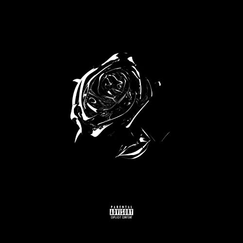 Black and white rose image, album cover for Pop Smoke’s CD.