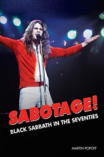 Book cover featuring Ozzy Osbourne performing with “Sabotage! Black Sabbath” title.