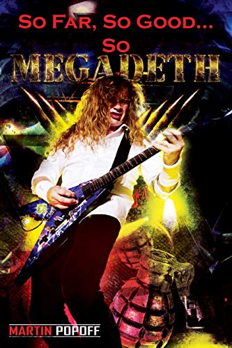Book cover with Megadeth band logo and Dave Mustaine, likely with guitar, on front.