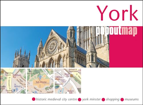 York PopOut Map cover featuring York Minster and city street map sections.