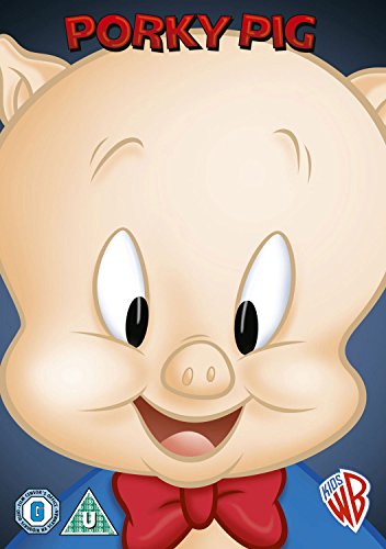 Porky Pig DVD cover featuring a cartoon pig with a red bow tie.