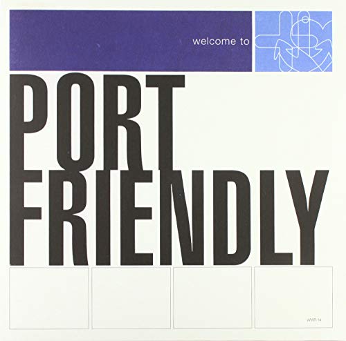 Vinyl record cover: "Port Friendly" with bold text and abstract design.