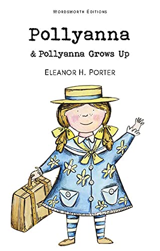 Book cover featuring a drawing of a girl in a blue dress holding luggage.