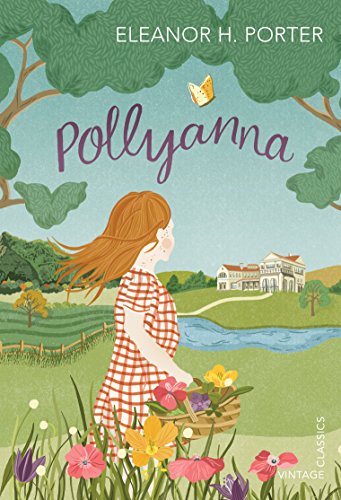 Book cover illustration of a red-haired girl carrying a flower basket in a meadow.