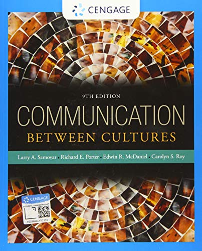 Textbook cover, “Communication Between Cultures,” 9th edition, with abstract design.