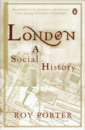 Book cover: “London: A Social History” by Roy Porter, with map background.