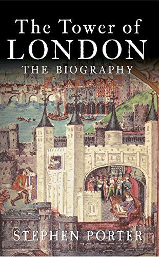 Book cover depicting a historical illustration of the Tower of London.
