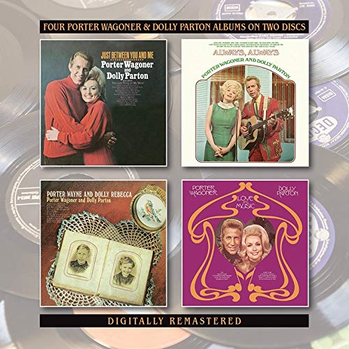 CD collection cover featuring four Porter Wagoner and Dolly Parton album covers.