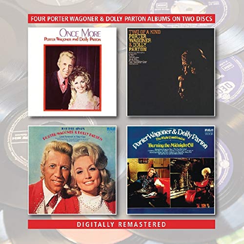 Four album covers by Porter Wagoner and Dolly Parton arranged in a grid.