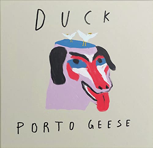 CD cover: colorful, painted dog head with two white ducks on top.