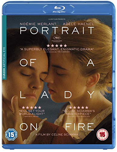 Blu-ray cover featuring two women with their faces close together in soft lighting.