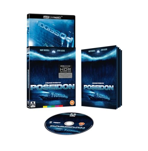 Poseidon" Blu-ray case, disc, and slipcover featuring a capsized ocean liner.