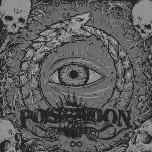 CD cover: black and white illustration of a snake, eye, and skulls.