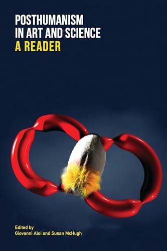 Book cover: “Posthumanism in Art and Science” with red, abstract imagery.