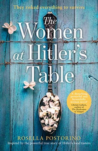Book cover: “The Women at Hitler’s Table” with floral and utensil imagery.