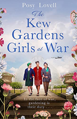 Book cover: three women walking towards a glasshouse, wartime plane above.