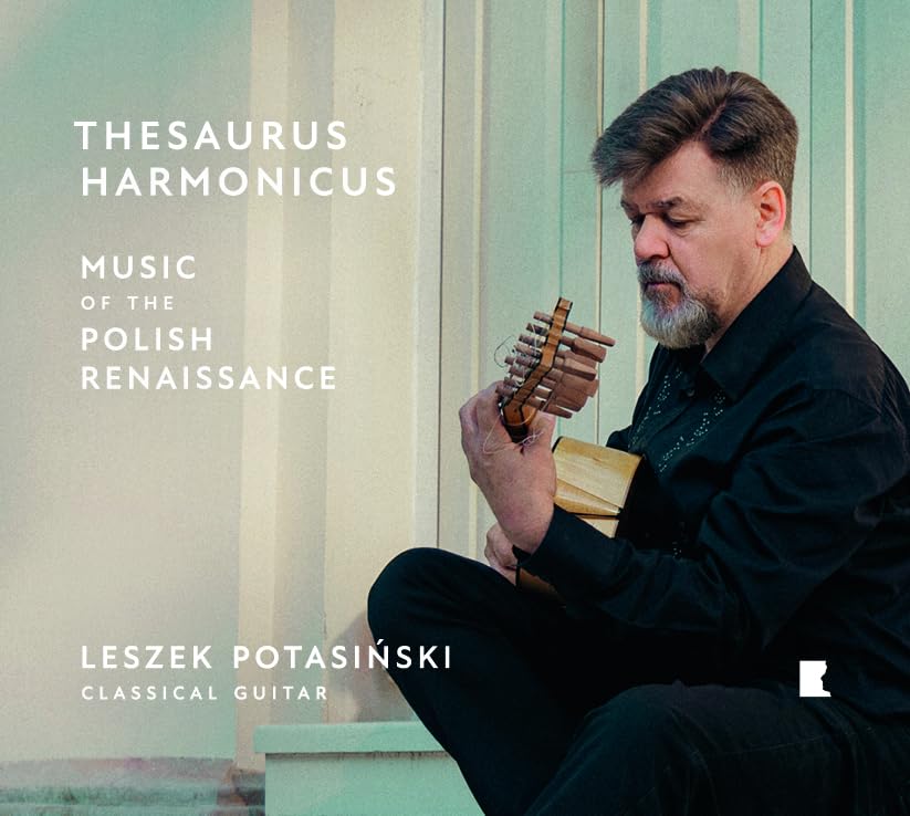 CD cover featuring Leszek Potasiński with a Renaissance-era instrument.
