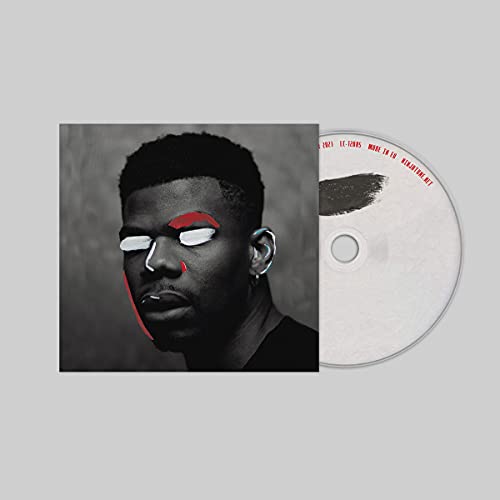 CD case featuring a portrait of a Black man with red facial markings.