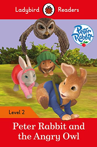 Peter Rabbit and friends hide from a large, watchful owl.