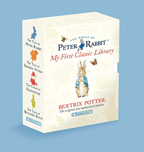 Box set of Beatrix Potter’s Peter Rabbit stories with illustrations.