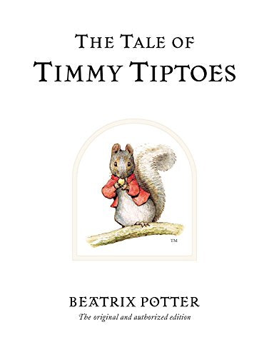 "Book cover featuring a squirrel in a red bow on a branch."