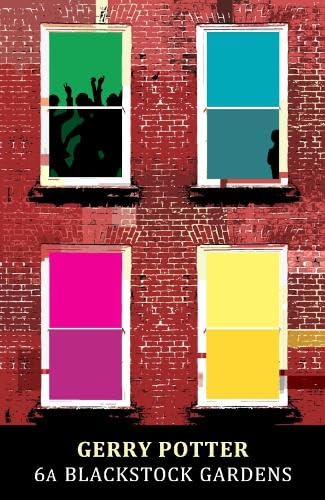 Book cover: red brick building with colorful windows and silhouetted figures.