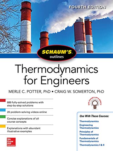 Book cover: "Thermodynamics for Engineers" with image of industrial smokestacks.