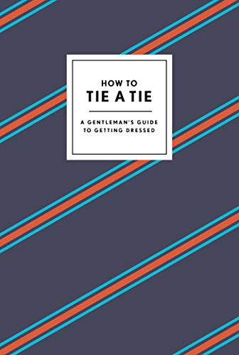 Book cover with striped background and text: “How to Tie a Tie.”