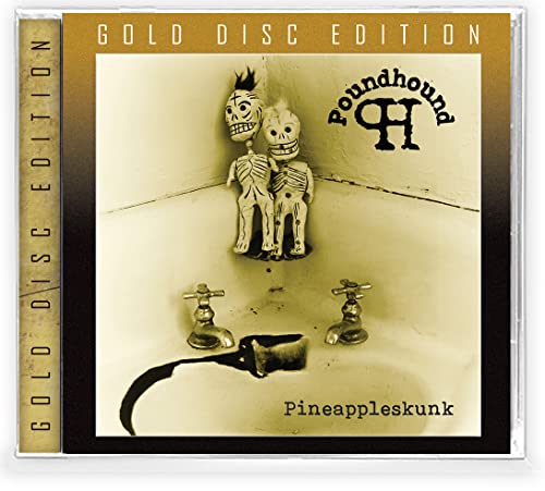 CD cover: two skeletal figures in a bathroom, titled "Pineappleskunk".