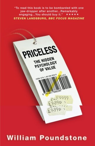 Red book cover with a price tag reading "Priceless: The Hidden Psychology Of Value".