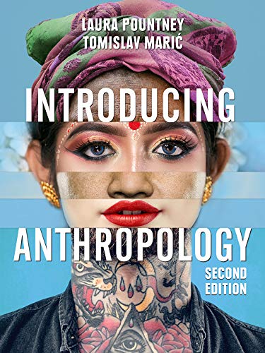 Book cover: "Introducing Anthropology" with a portrait of a person with face paint.