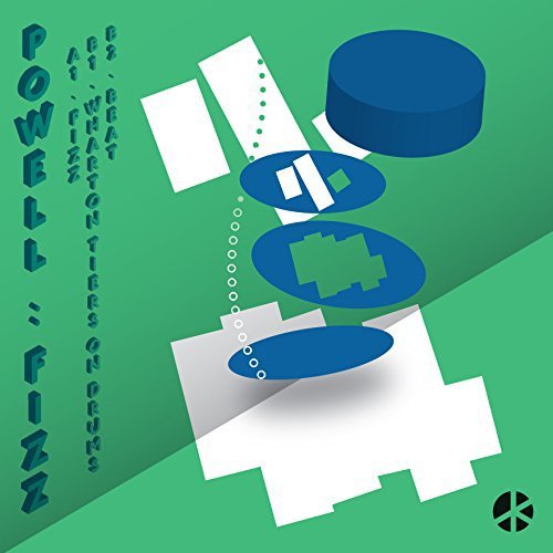 Abstract vinyl record cover for Powell’s “Fizz” with geometric shapes.