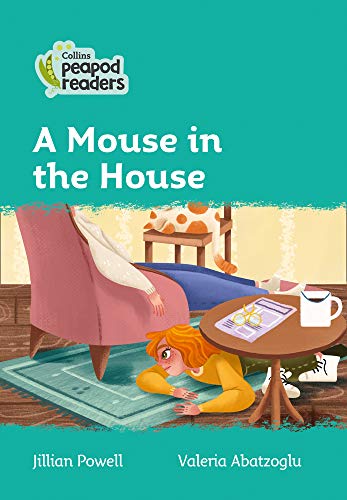 Book cover showing a woman looking under a chair for a small mouse.