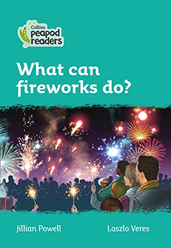 Book cover: children watching colorful fireworks display at night.
