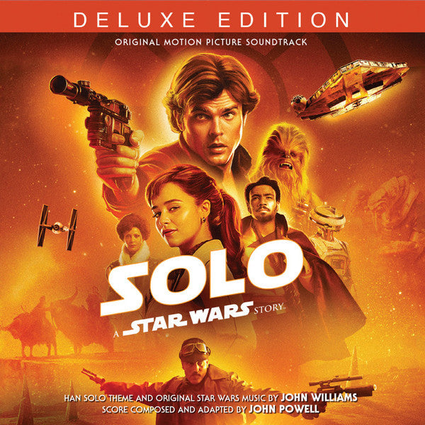 “Solo: A Star Wars Story” soundtrack deluxe edition CD cover featuring Han Solo.