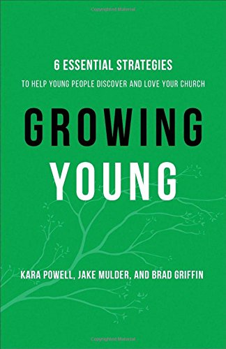 Green book cover with bold white text: "Growing Young" and author names.
