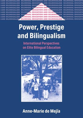 Book cover: "Power, Prestige and Bilingualism" with a schoolyard photo.