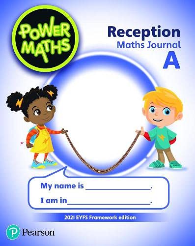 Power Maths Reception Journal A cover featuring two cartoon children holding a rope.