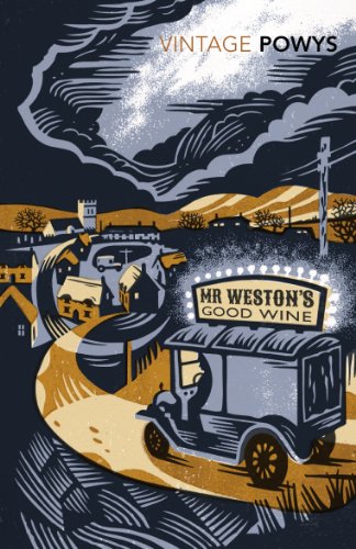 Vintage book cover depicting a village, truck, and text "Mr Weston's Good Wine".