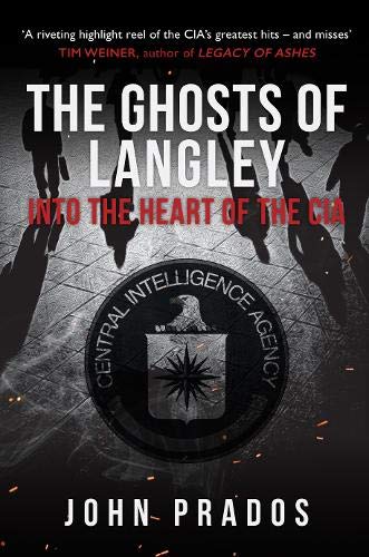 Book cover: “The Ghosts of Langley” with CIA seal and shadowy figures.